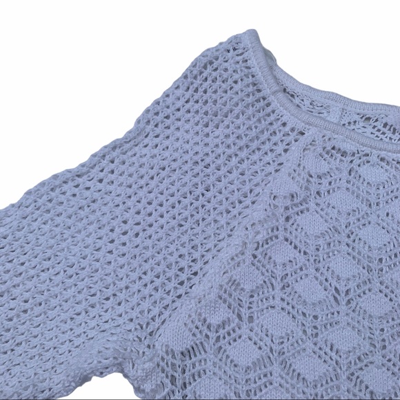 belldini White Crochet Sweater (SZ S) - Picture 2 of 8